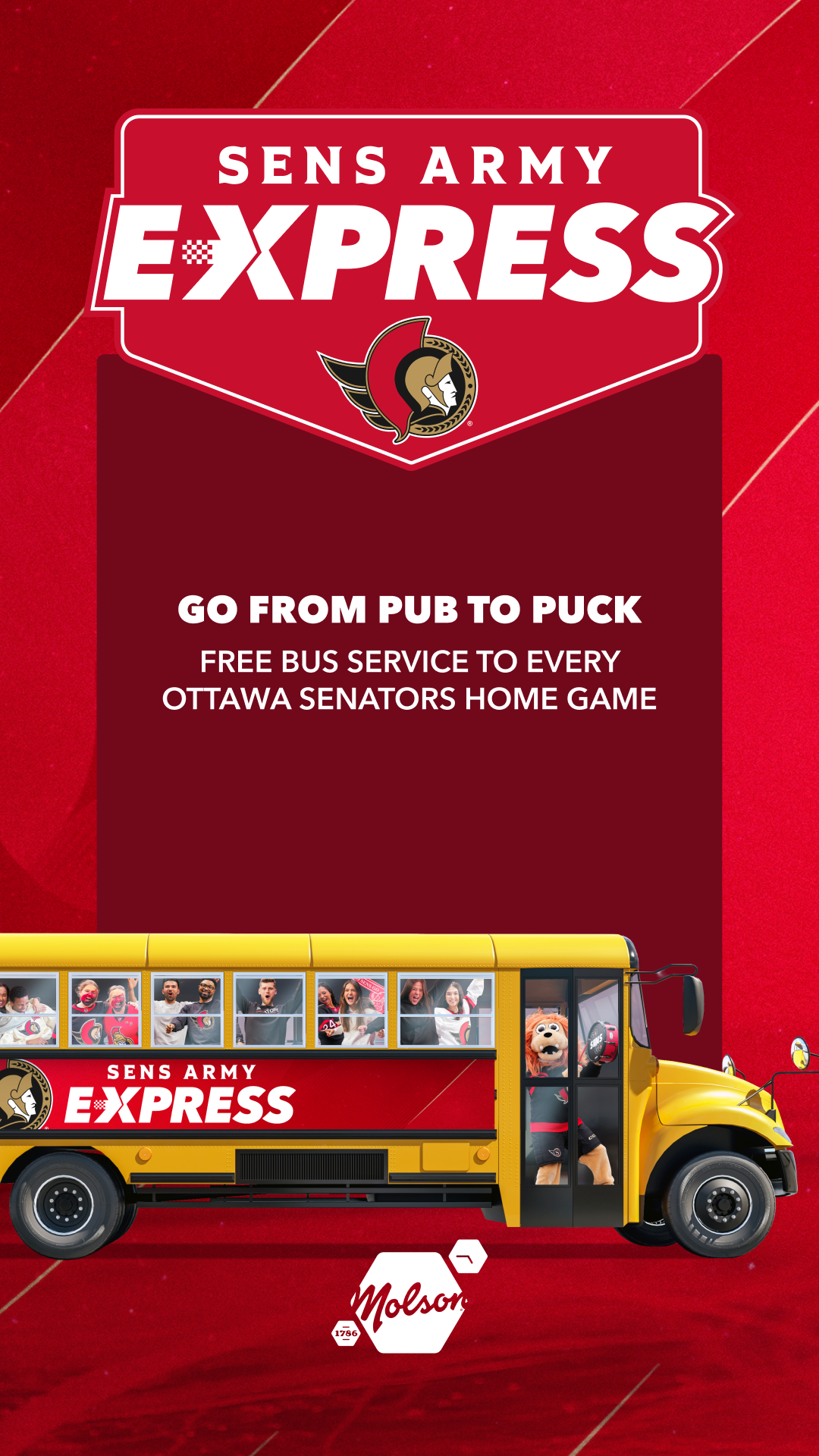 Sens Army Express Bus promotion
